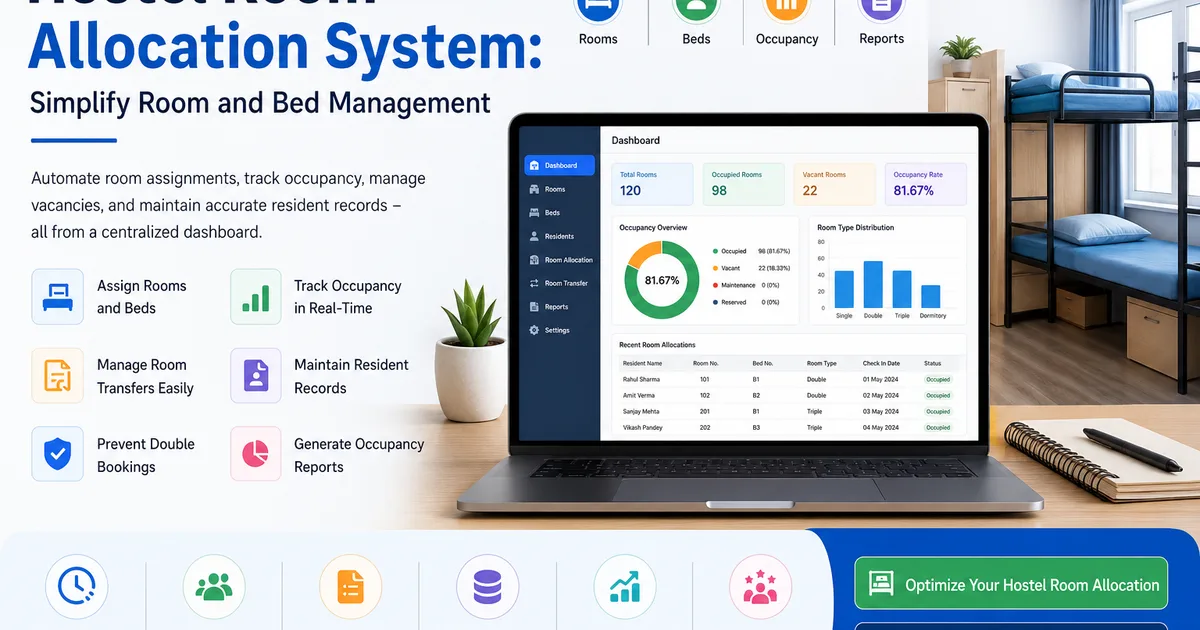 Hostel Room Allocation System: Simplify Room and Bed Management