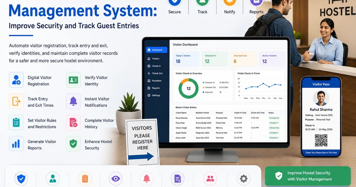 Hostel Visitor Management System: Improve Security and Track Guest Entries