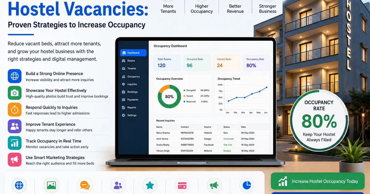 How to Reduce Hostel Vacancies: Proven Strategies to Increase Occupancy