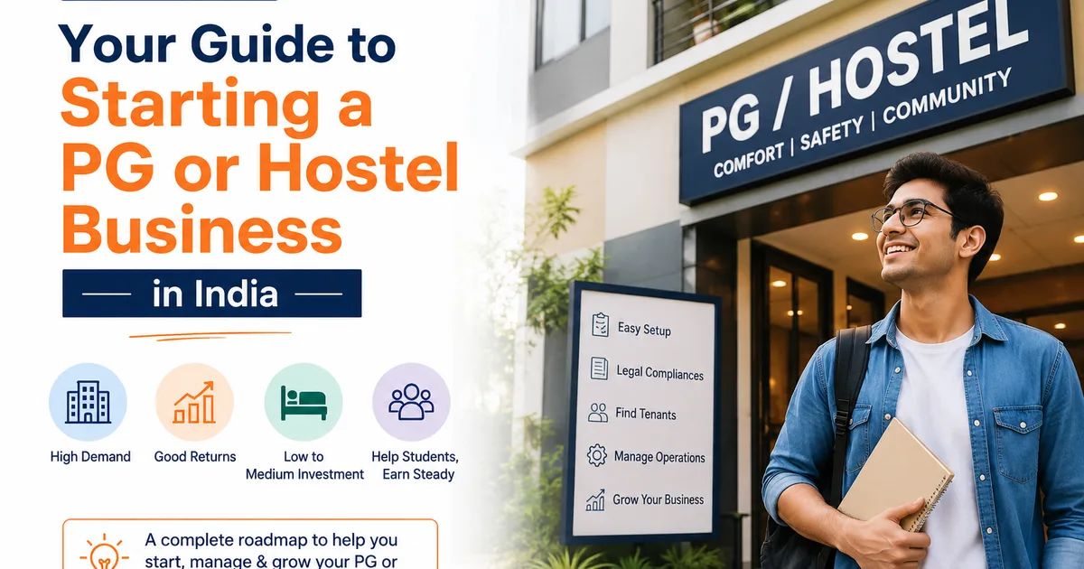 How to Start a PG or Hostel Business in India