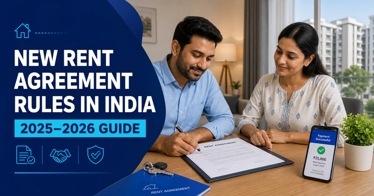 New Rent Agreement Rules in India (2025–2026): Complete Guide for Landlords & Tenants