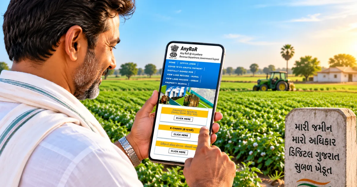 ROR Gujarat Land Records Online (2026): Step-by-Step 7/12, 8A AnyROR Check Guide, Purpose & FAQs